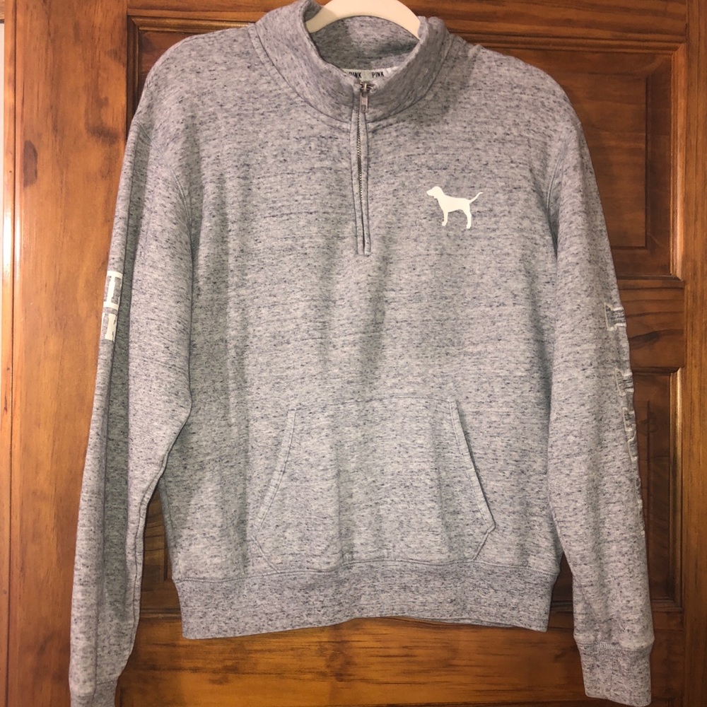 PINK quarter zip pullover